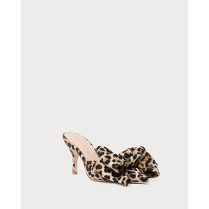 NEW LOEFFLER RANDALL women's margot bow mule in leopard